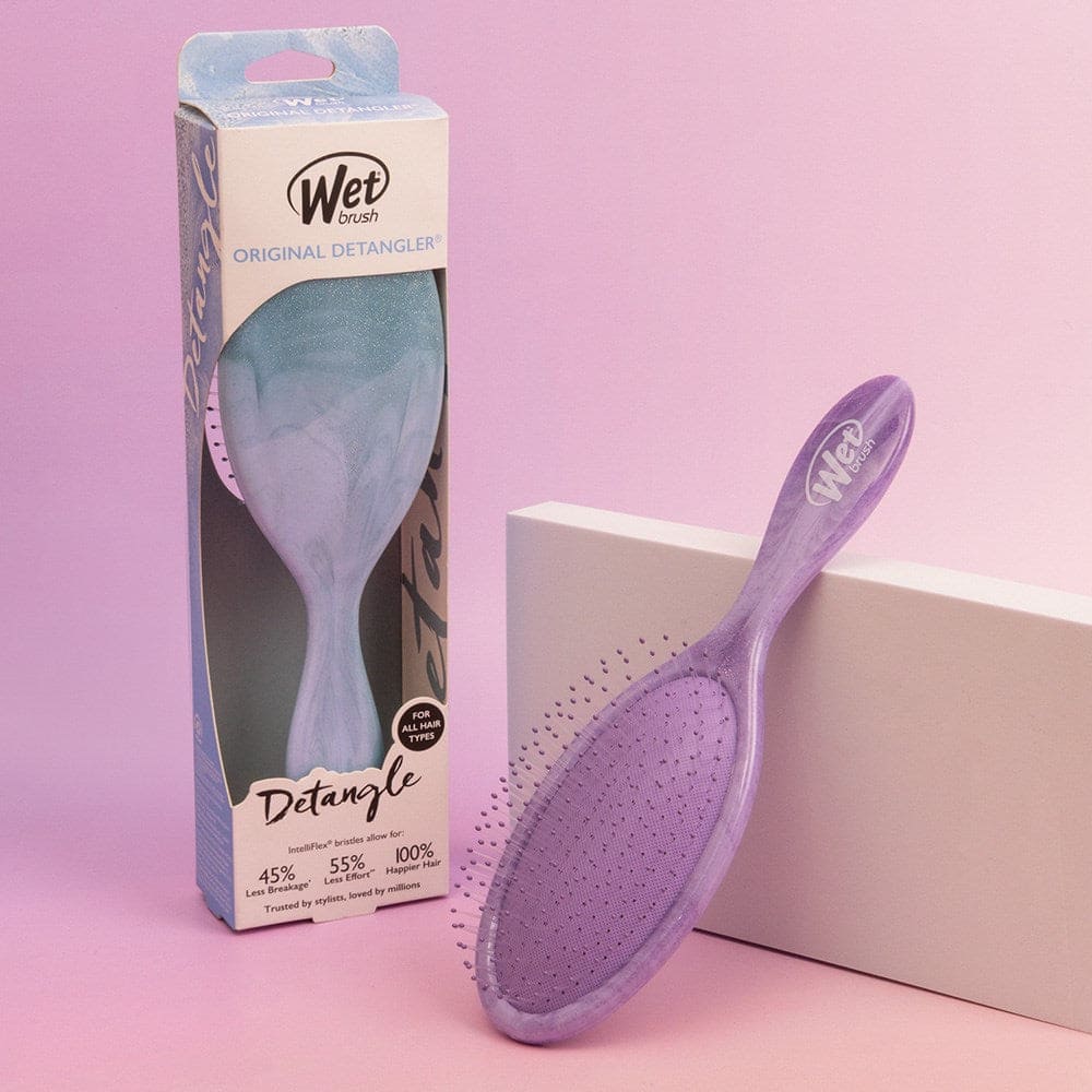 Wet Brush Glitter Waves Purple