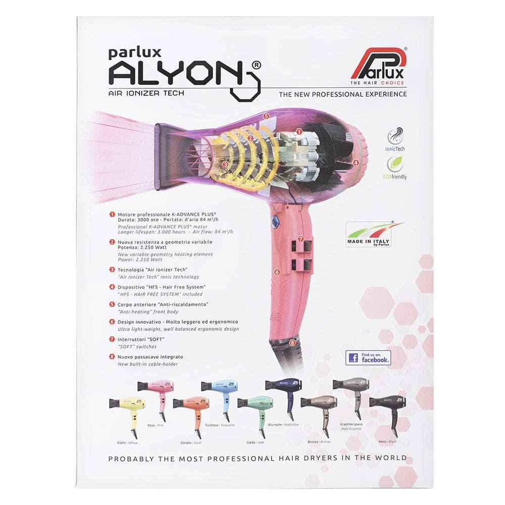 Parlux Alyon Air Ionizer Dryer - Pink 2250W