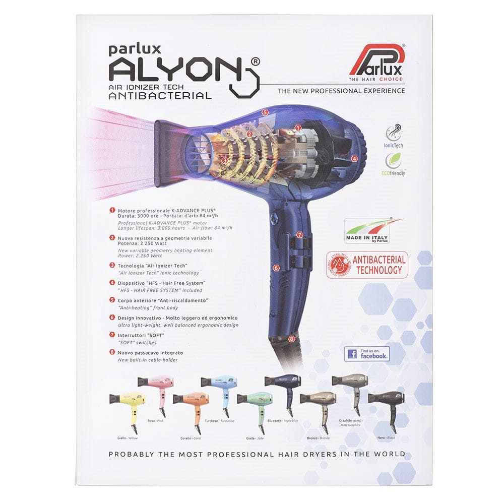 Parlux Alyon Air Ionizer Dryer - Midnight Blue 2250W