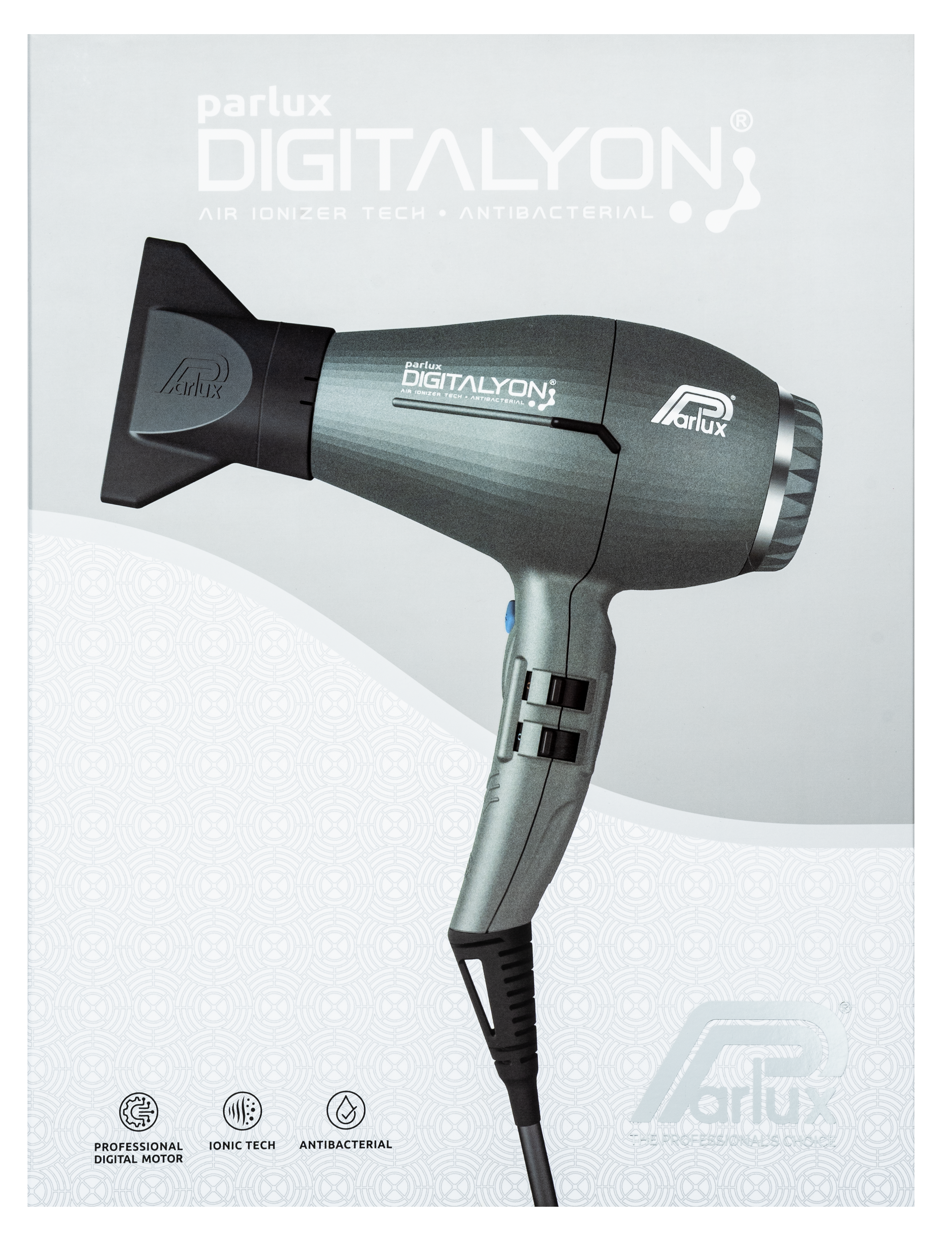 Parlux Digitalyon Dryer - Grey Glitter