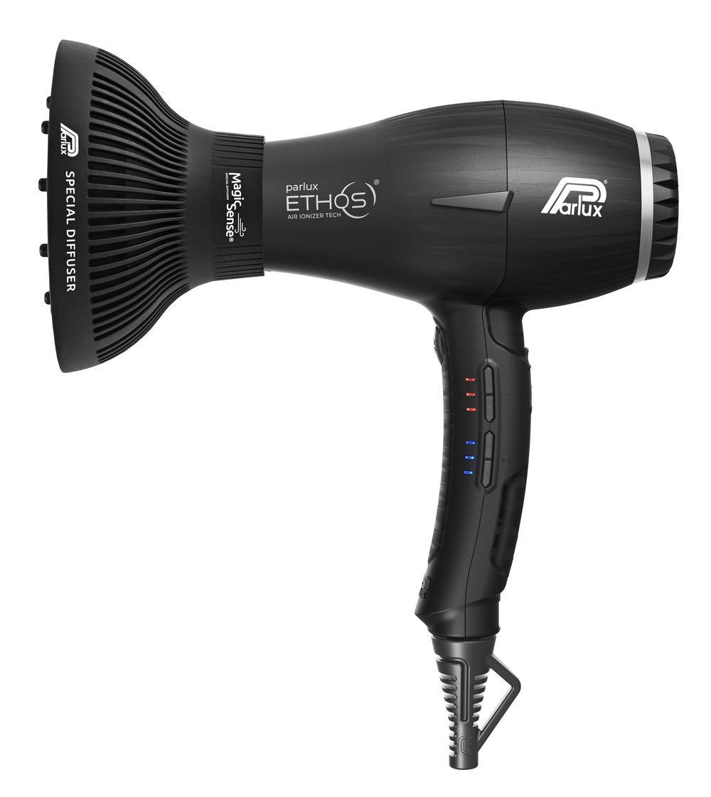 Parlux Ethos Dryer - Black with Diffuser