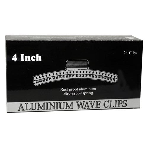 4" Aluminium wave Clips Silver