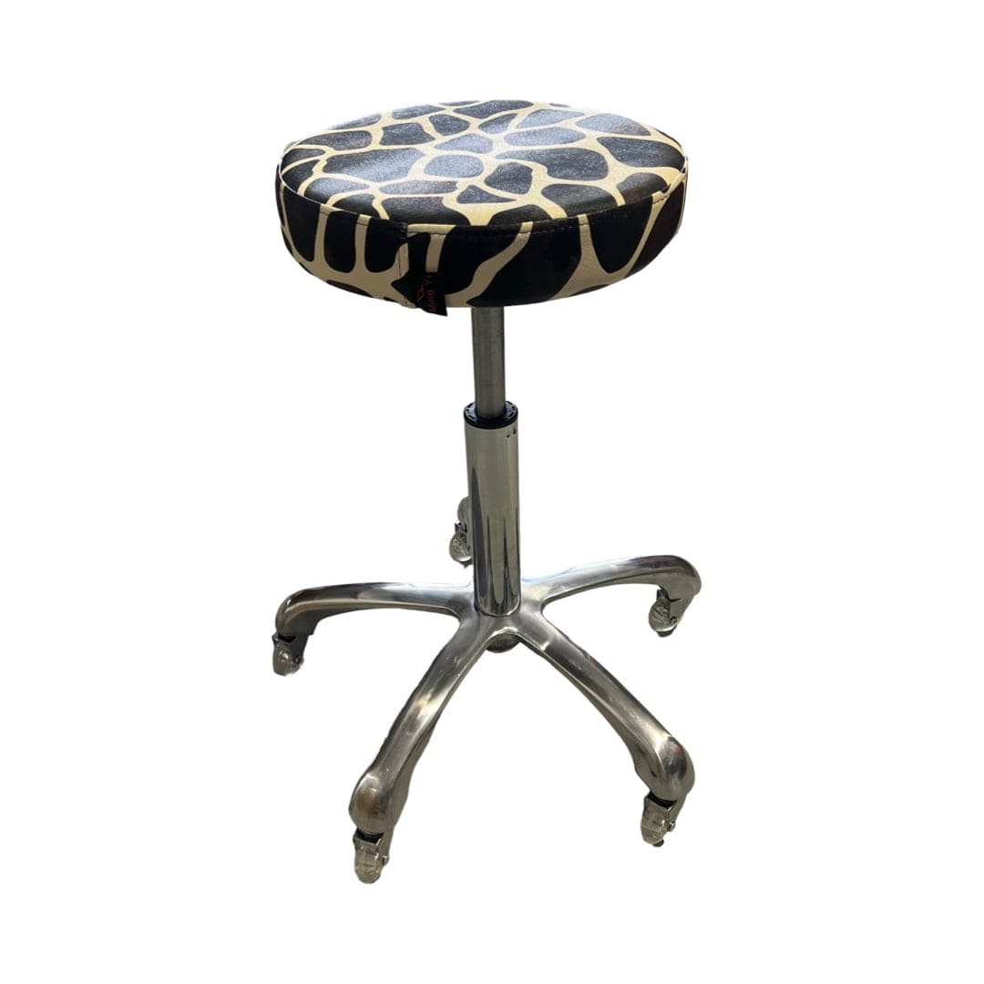 Giraffe Stool  5 star chrome   base