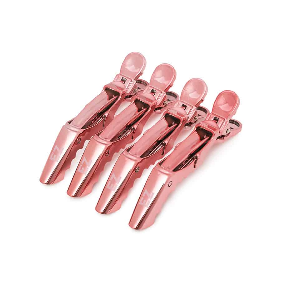 Ez Rose Gold Croc Clip 4pk