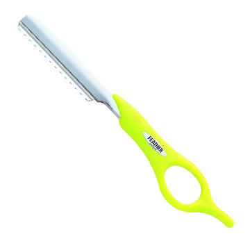 FEATHER Finger Styling RAZOR Green Fluro Styling (Short Handle )