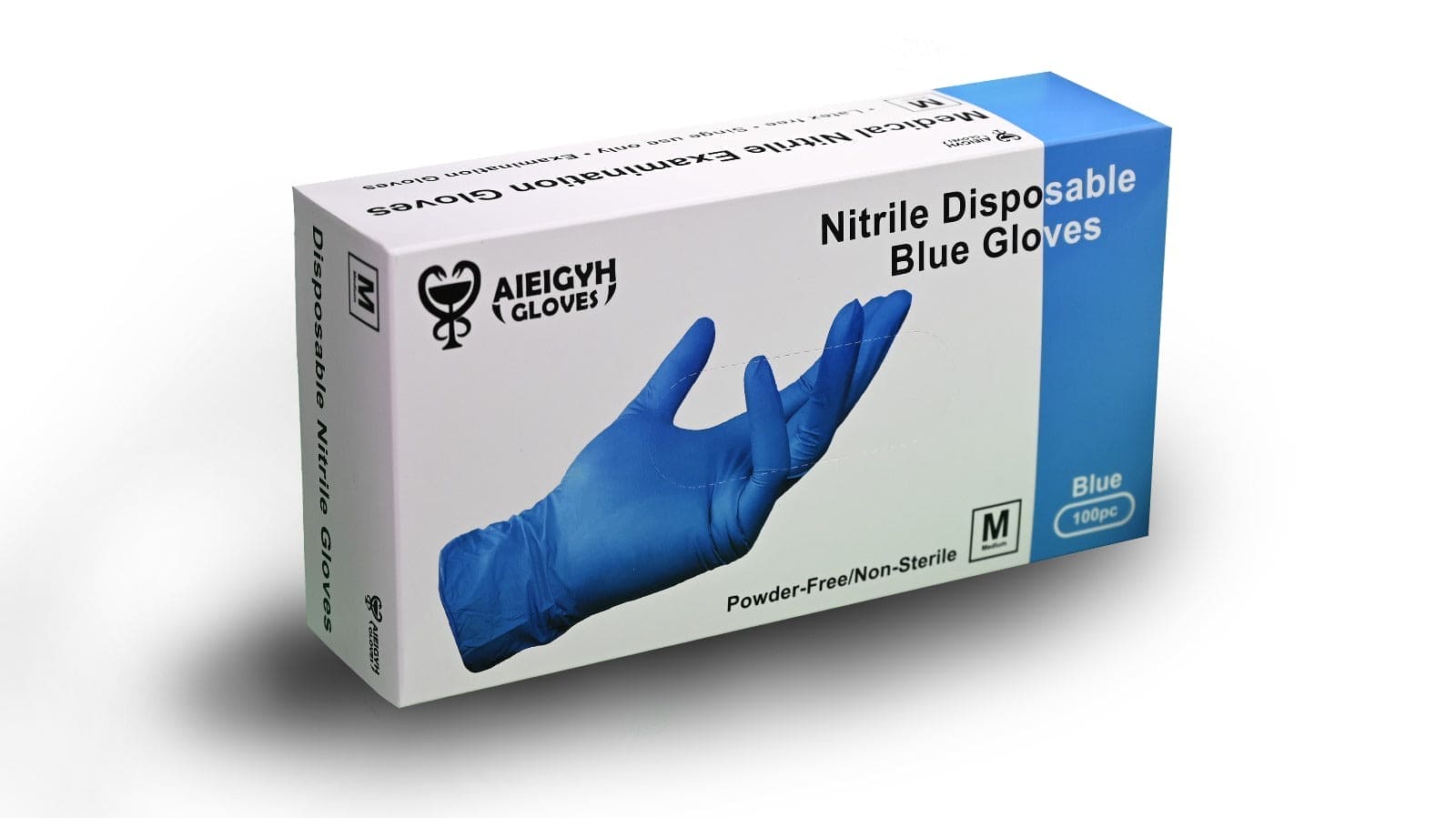 Disposable Nitrile Gloves MEDIUM  100 PIECES/BOXES 10 /1 CARTON  Gloves Medical Grade BLUE