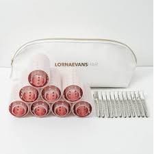 Lorna Evans Pro set Velcro rollers (Pink)