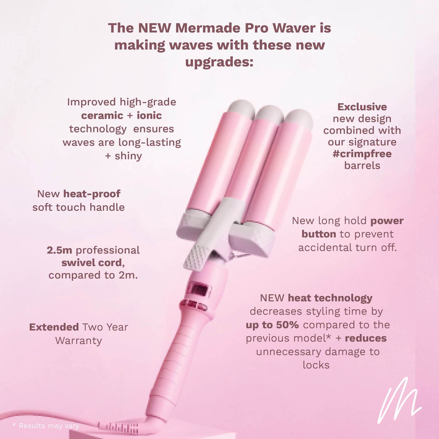 Pink clearance hair waver