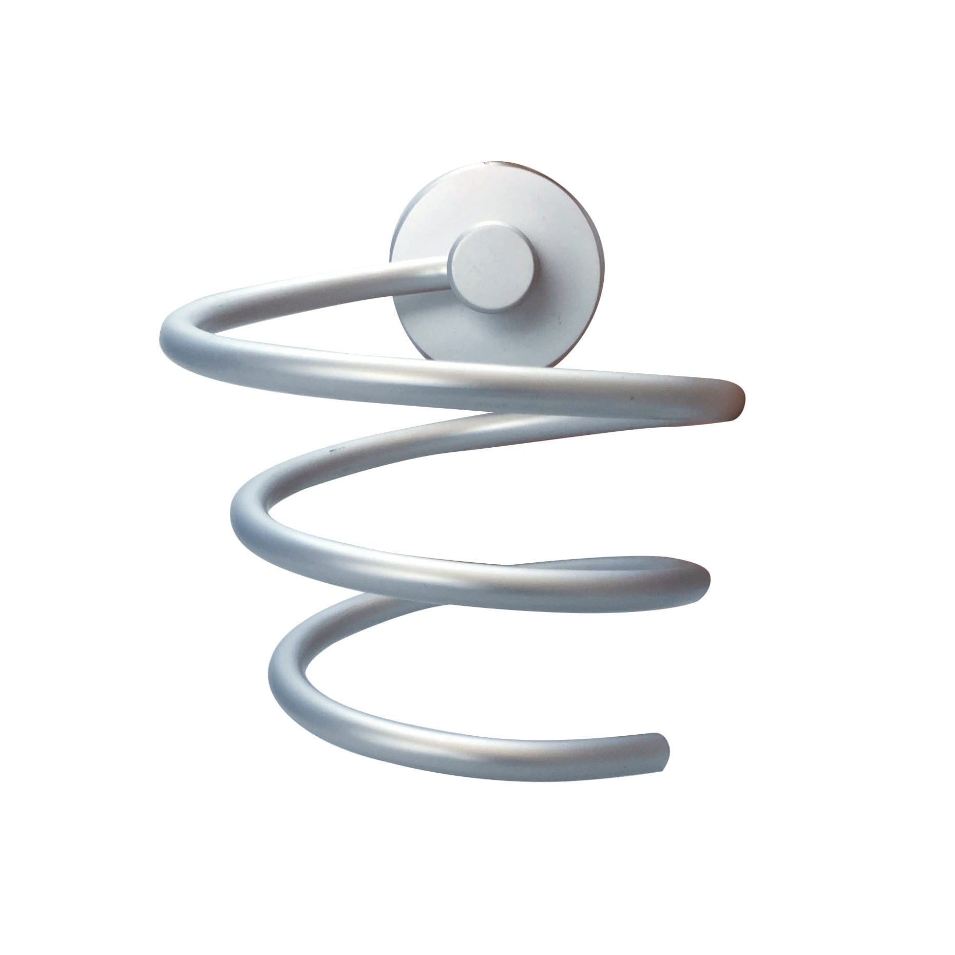 Silver Spiral Hair Dryer Holder - HairBeautyInk